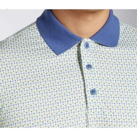 Walter Hagen Men Small Polo Clubhouse 19 Hole lemon martini Short Sleeve Golf - Picture 2 of 6